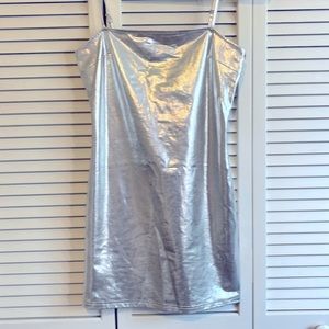 Silver mini dress from forever 21 New Years dress sparkly